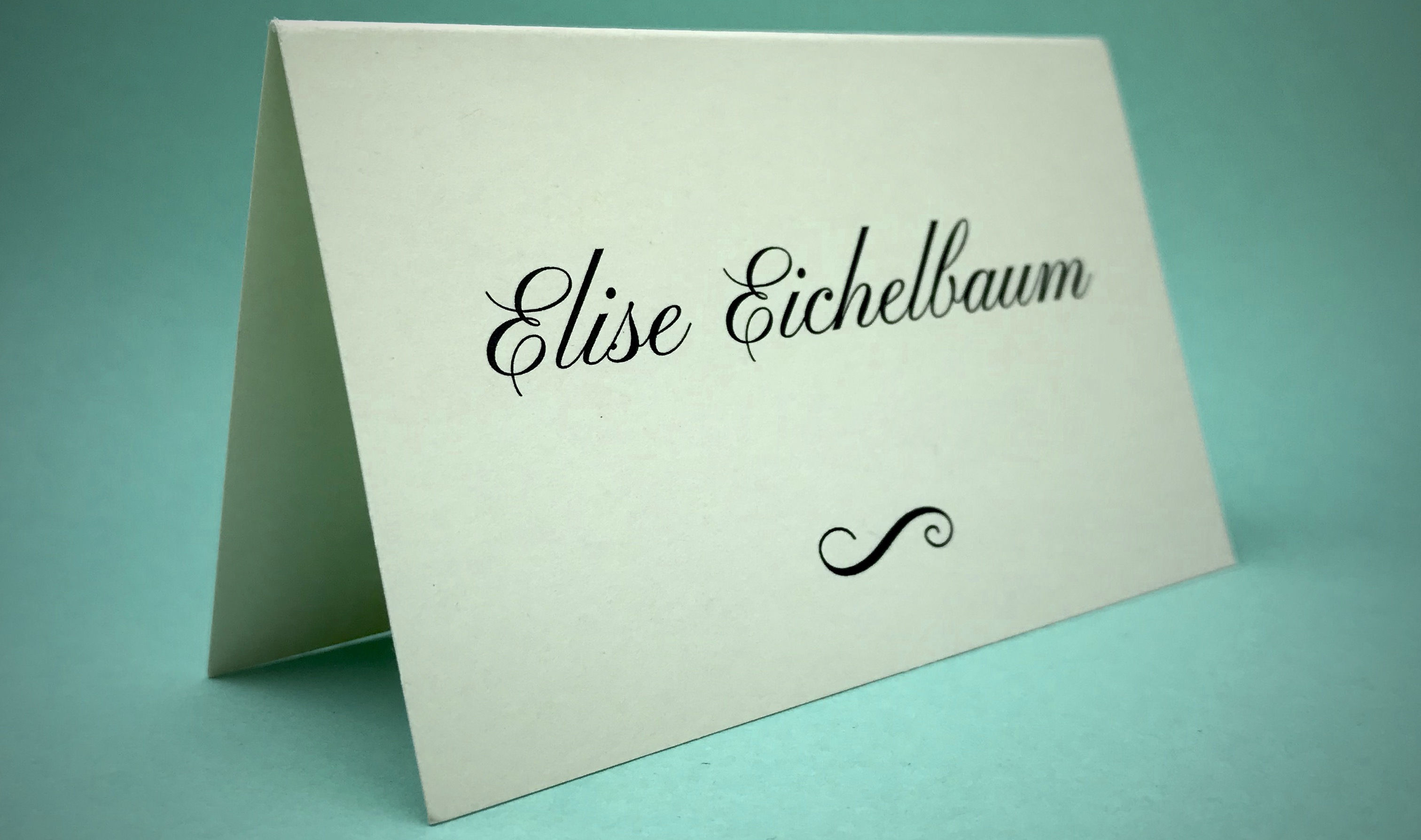 Tischkarte im klassischen Design